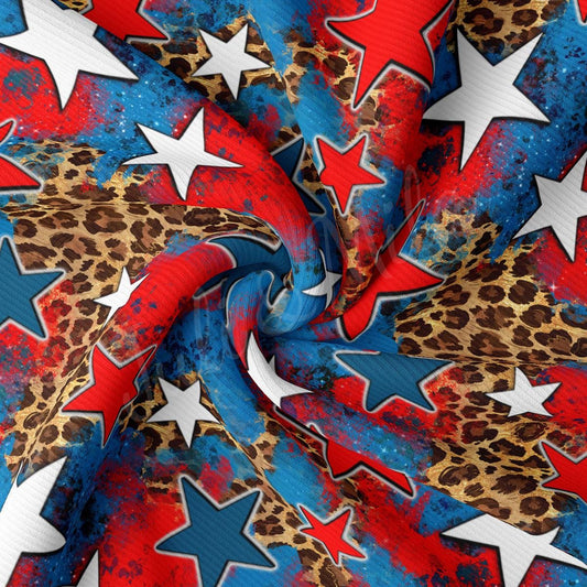 a red, white, and blue fabric with stars on it