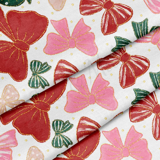 Christmas 100% Cotton Fabric By the Yard Printed in USA Cotton Sateen CTN3356