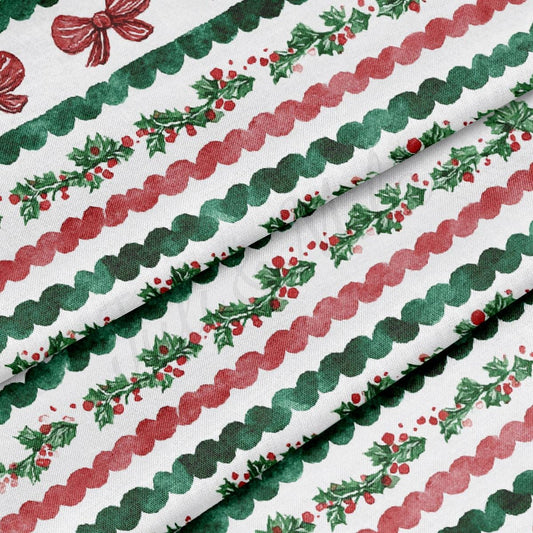 Christmas 100% Cotton Fabric By the Yard Printed in USA Cotton Sateen CTN3379