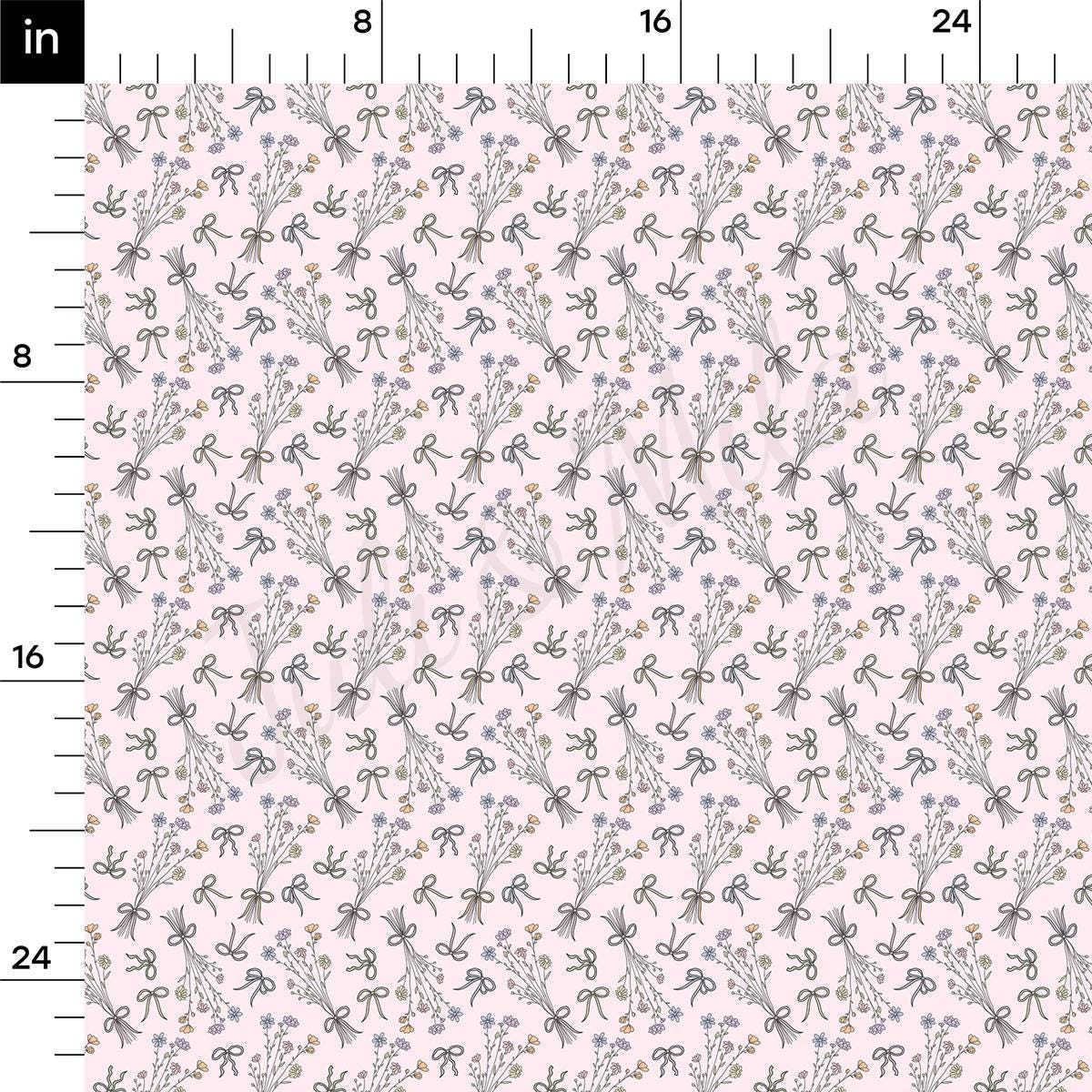 a ruler with a pattern of flowers on it