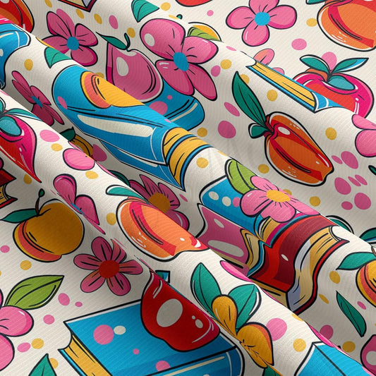 a close up of a colorful pattern on a white background