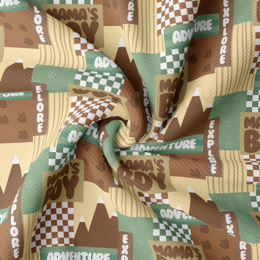 a close up of a fabric with a pattern on it