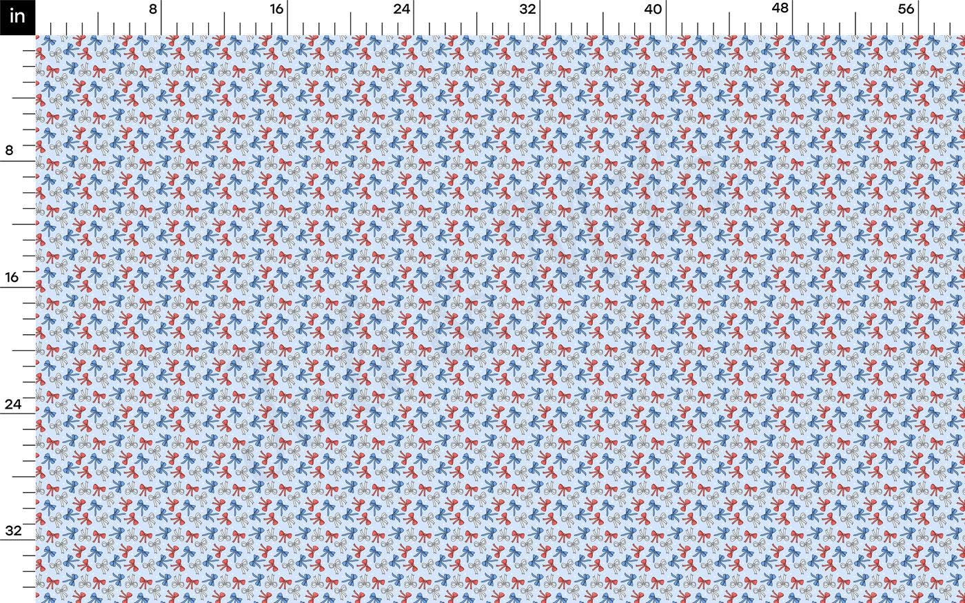 a blue and red pattern on a white background