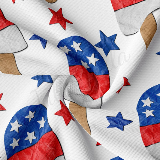 a white background with red, white, and blue stars