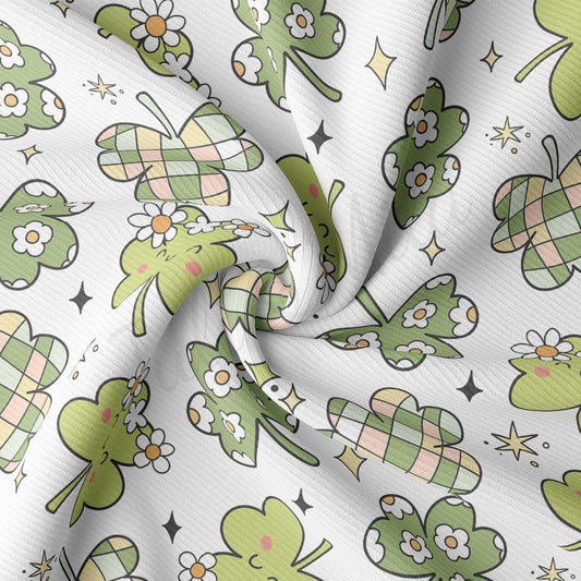 a close up of a green and white pattern