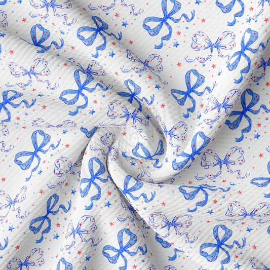 a close up of a blue and white fabric