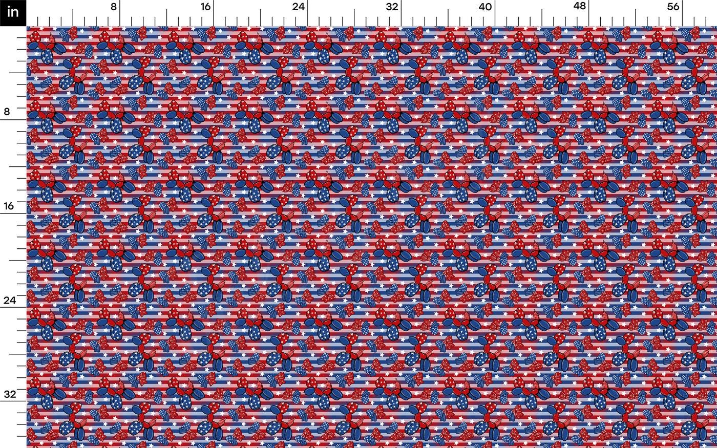 a red, white and blue pattern on a white background