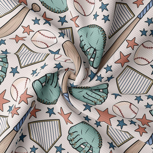 a close up of a baseball pattern on a white background