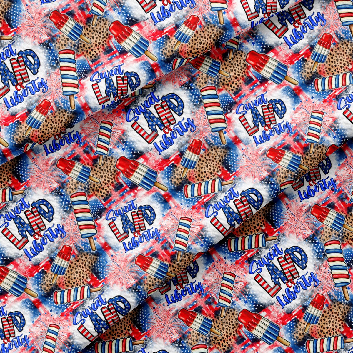 4th of July Patriotic Fabric AA2738