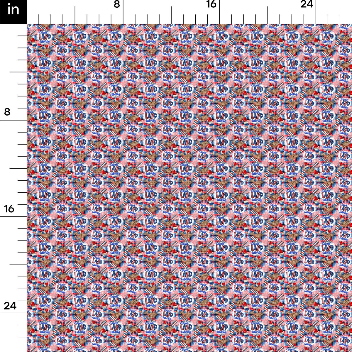 4th of July Patriotic Fabric AA2738