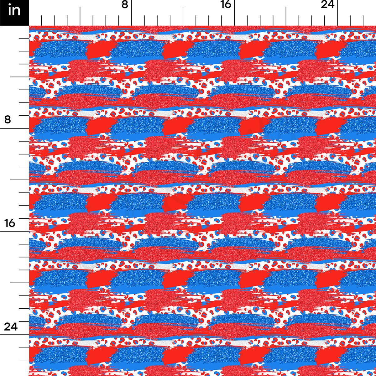 Rib Knit Fabric RBK2740 4th of July Patriotic