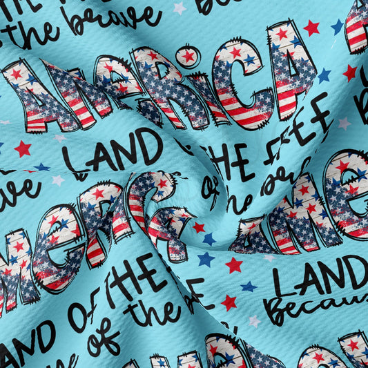 4th of July Patriotic Bullet Fabric AA2734