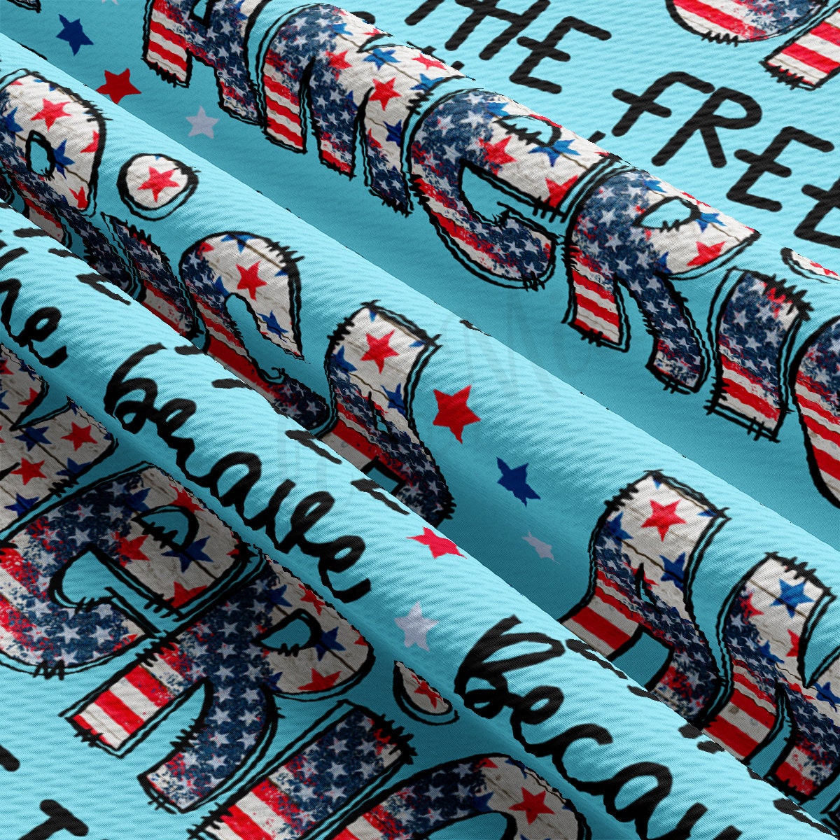 4th of July Patriotic Bullet Fabric AA2734