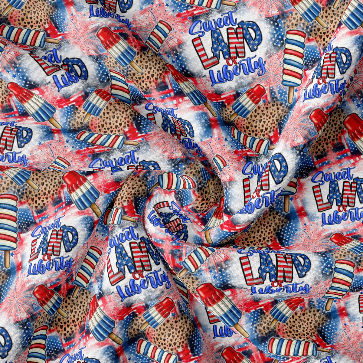 4th of July Patriotic Fabric AA2738
