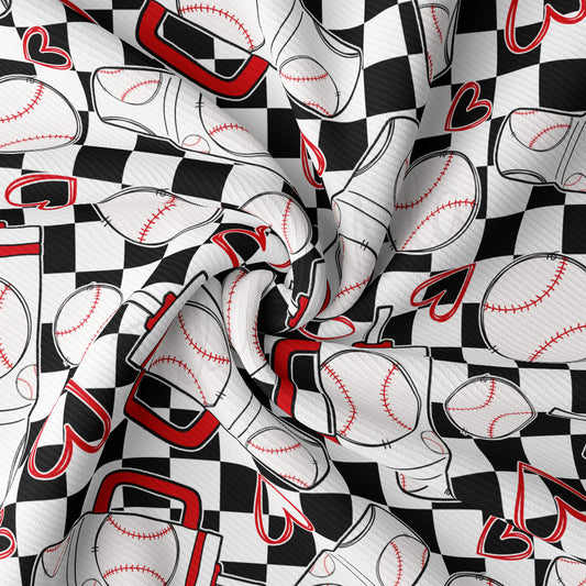 Rib Knit Fabric RBK2719 Baseball