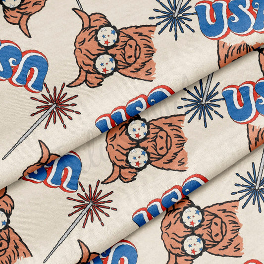 100% Cotton Fabric By the Yard Printed in USA Cotton Sateen - Cotton CTN353