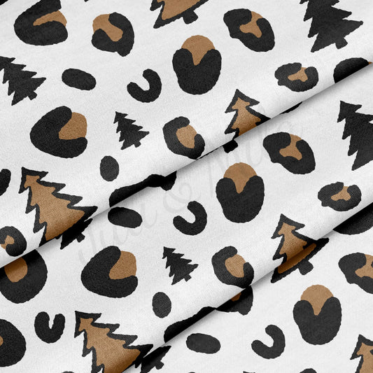 100% Cotton Fabric By the Yard Printed in USA Cotton Sateen - Cotton CTN1046 Christmas