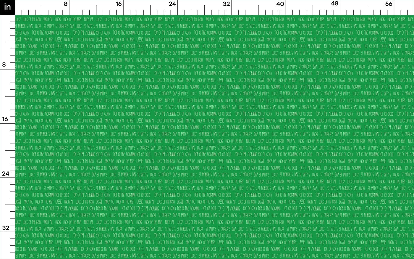 100% Cotton Fabric By the Yard Printed in USA Cotton Sateen - Cotton CTN1081 St. Patrick's Day