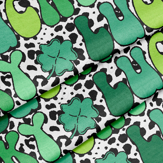100% Cotton Fabric By the Yard Printed in USA Cotton Sateen - Cotton CTN1089 St. Patrick's Day