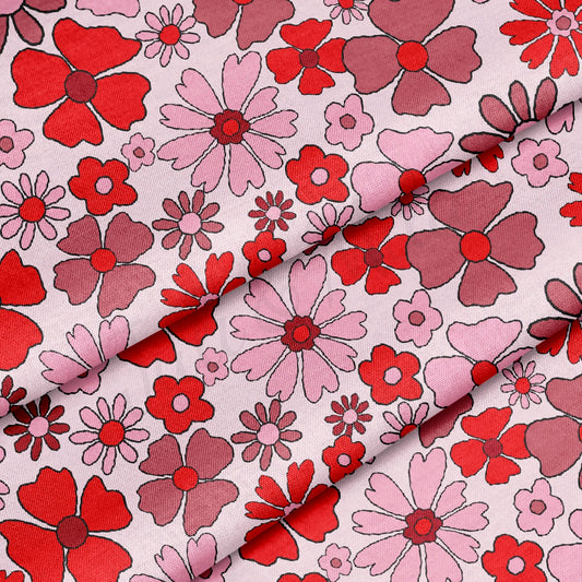 100% Cotton Fabric By the Yard Printed in USA Cotton Sateen - Cotton CTN1097 Valentine's Day