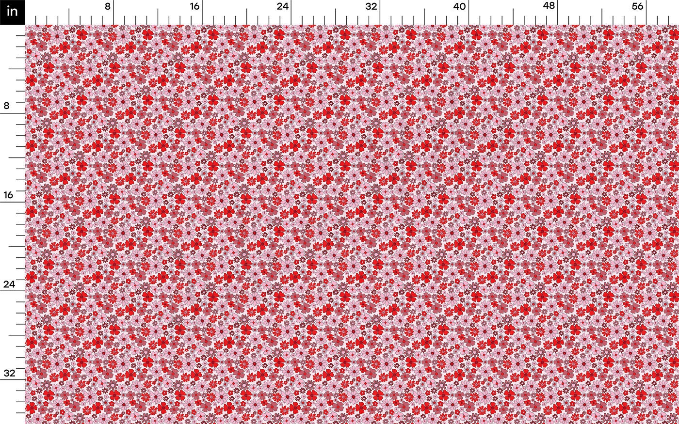 100% Cotton Fabric By the Yard Printed in USA Cotton Sateen - Cotton CTN1097 Valentine's Day