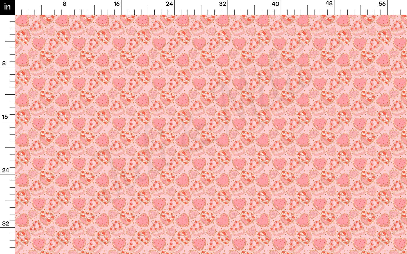 100% Cotton Fabric By the Yard Printed in USA Cotton Sateen - Cotton CTN1225 Valentine's Day