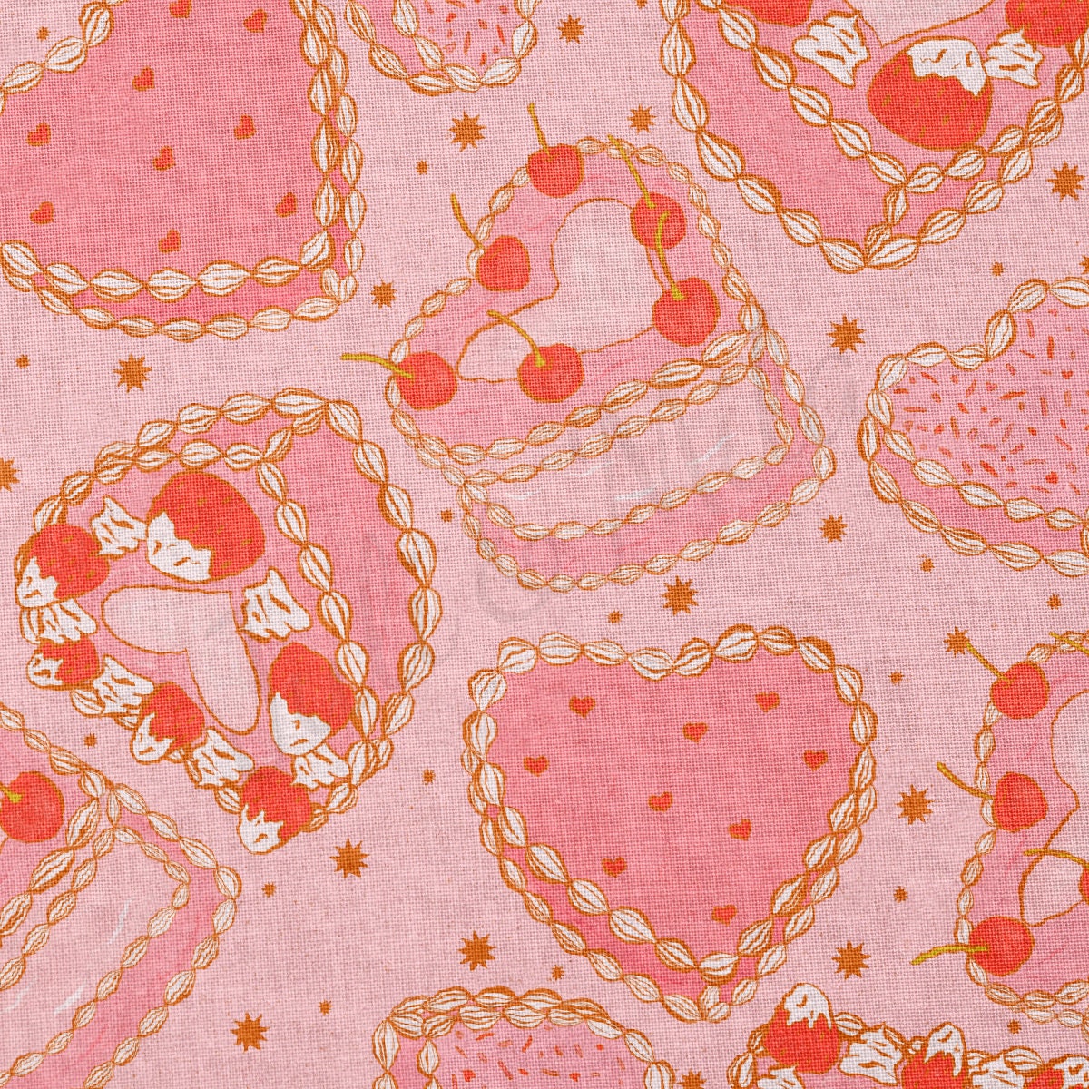 100% Cotton Fabric By the Yard Printed in USA Cotton Sateen - Cotton CTN1225 Valentine's Day