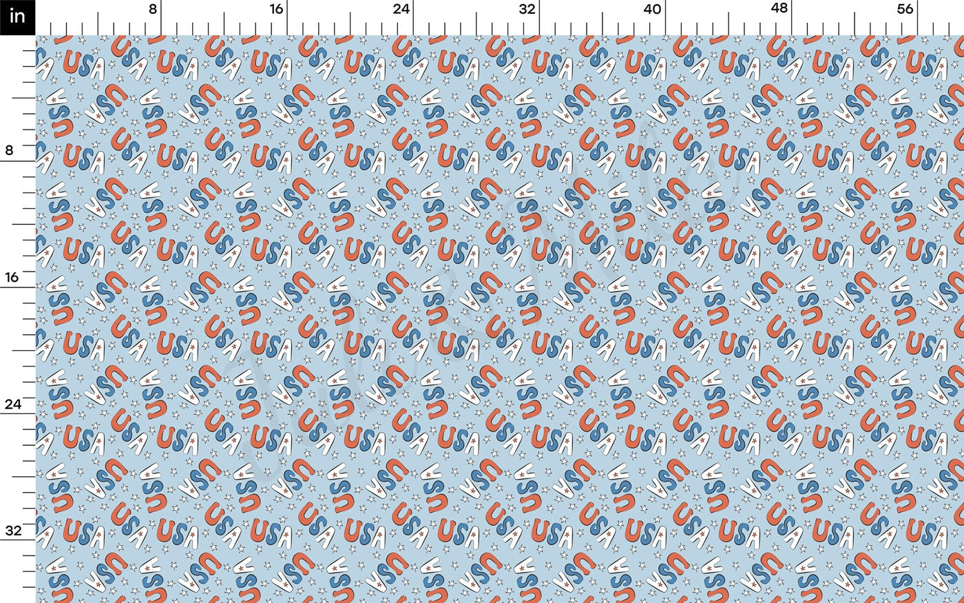 100% Cotton Fabric By the Yard Printed in USA Cotton Sateen - Cotton CTN1228 4th of July Patriotic