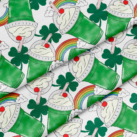 100% Cotton Fabric By the Yard Printed in USA Cotton Sateen - Cotton CTN1242 St. Patrick's Day