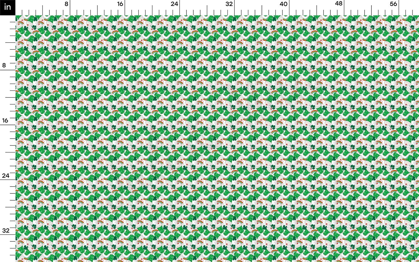 100% Cotton Fabric By the Yard Printed in USA Cotton Sateen - Cotton CTN1242 St. Patrick's Day