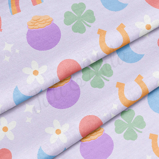 100% Cotton Fabric By the Yard Printed in USA Cotton Sateen - Cotton CTN1250 St. Patrick's Day