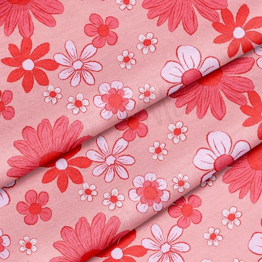 100% Cotton Fabric By the Yard Printed in USA Cotton Sateen - Cotton CTN1254 Valentine's Day