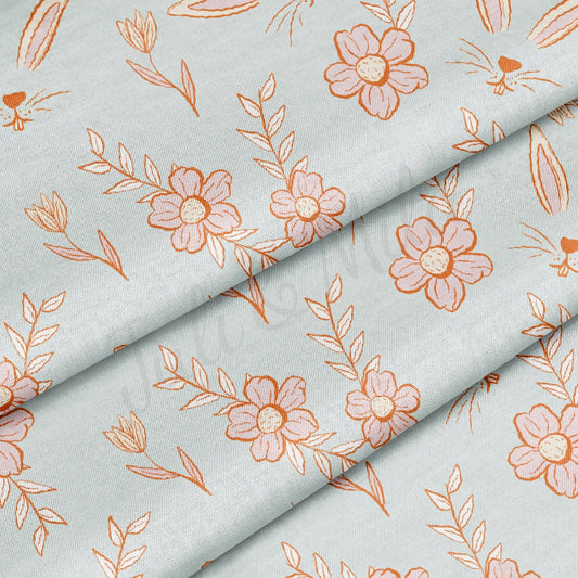 100% Cotton Fabric By the Yard Printed in USA Cotton Sateen - Cotton CTN1262 Easter