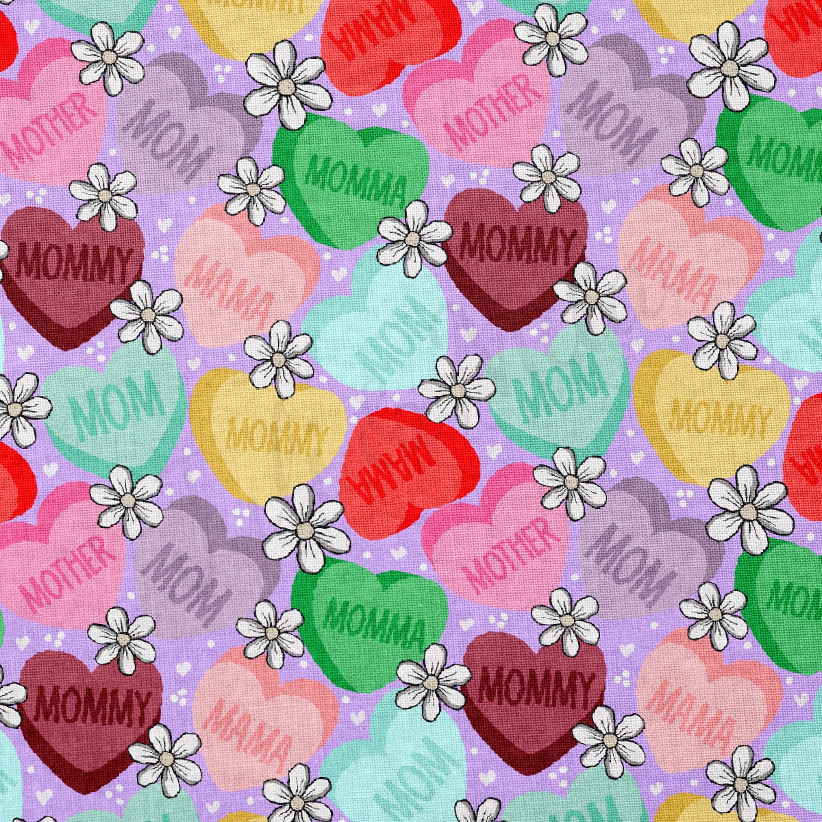 100% Cotton Fabric By the Yard Printed in USA Cotton Sateen - Cotton CTN1263 Valentine's Day