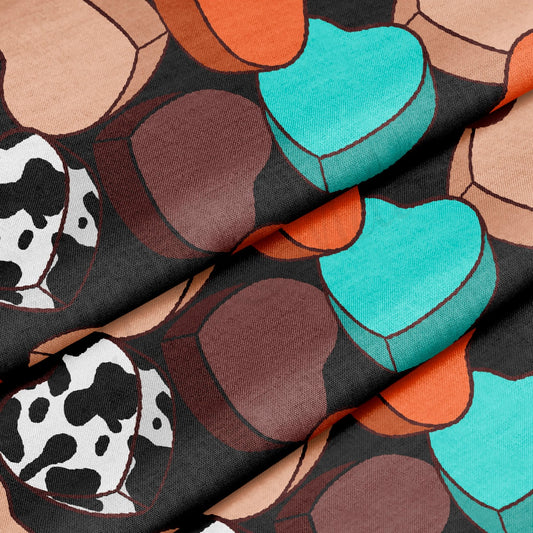 100% Cotton Fabric By the Yard Printed in USA Cotton Sateen - Cotton CTN1299