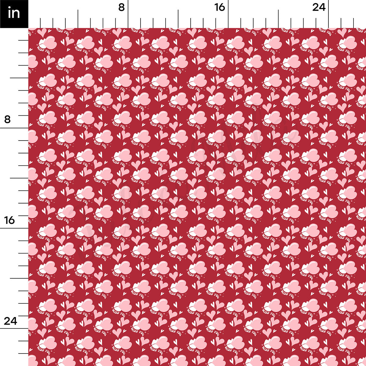 100% Cotton Fabric By the Yard Printed in USA Cotton Sateen - Cotton CTN1332 Valentine's Day