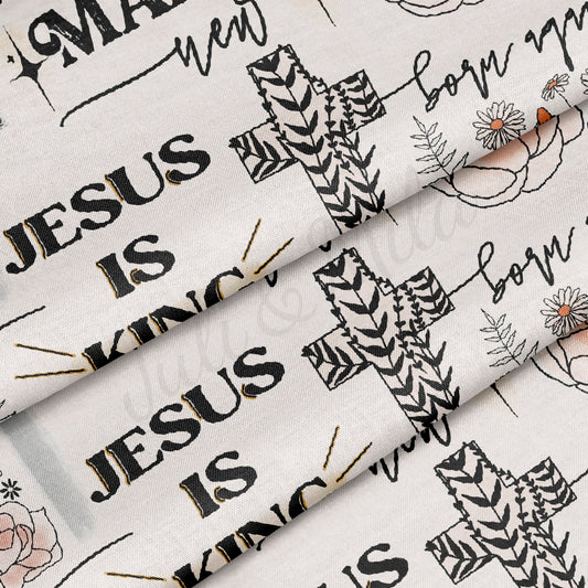 100% Cotton Fabric By the Yard Printed in USA Cotton Sateen - Cotton CTNEast121 Easter