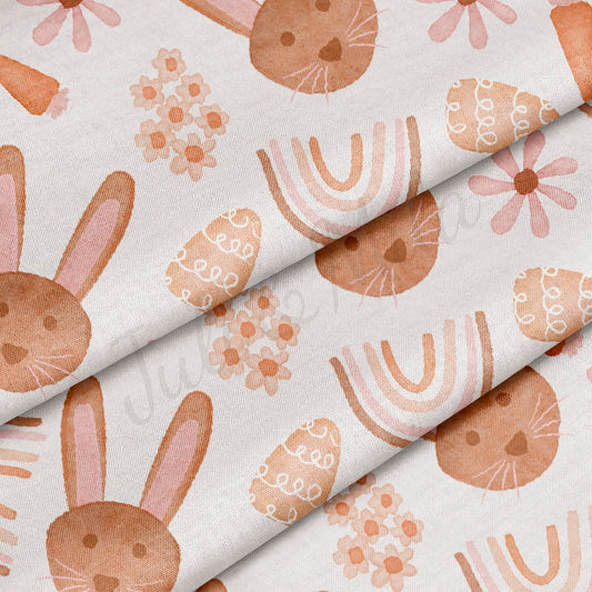 100% Cotton Fabric By the Yard Printed in USA Cotton Sateen - Cotton CTN1374 Easter