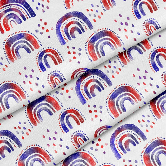 100% Cotton Fabric By the Yard Printed in USA Cotton Sateen - Cotton CTNPT90 4th of July Patriotic