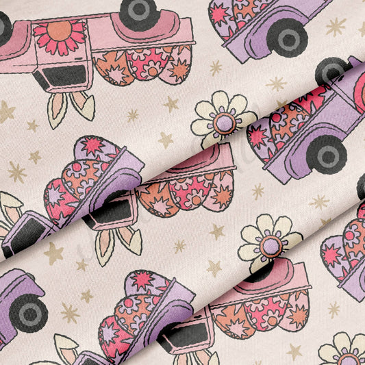 100% Cotton Fabric By the Yard Printed in USA Cotton Sateen - Cotton CTN1161 Easter