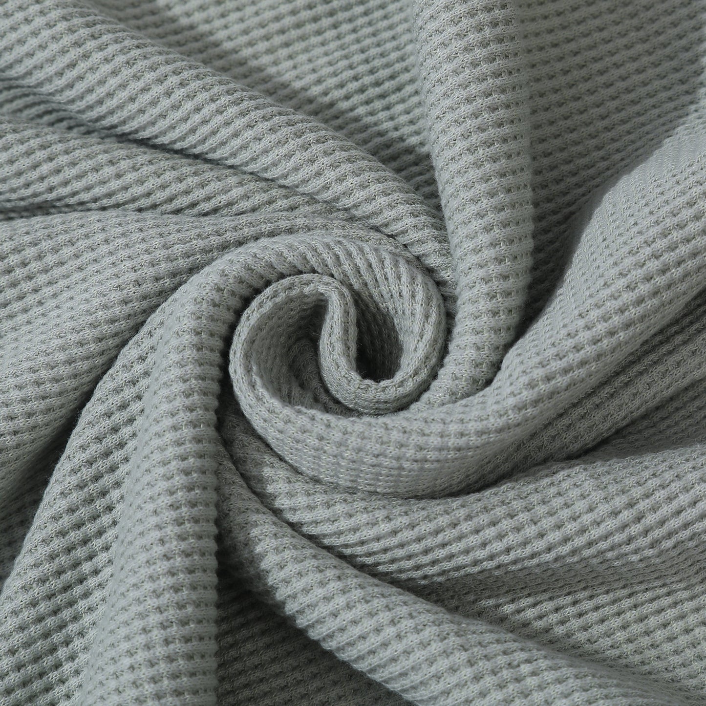 Waffle Cotton Fabric by the yard, Waffle Knit Stretchy Fabric, Stretchy Waffle Fabric, Cotton Spandex 62 in wide Solid Colors Double Sided