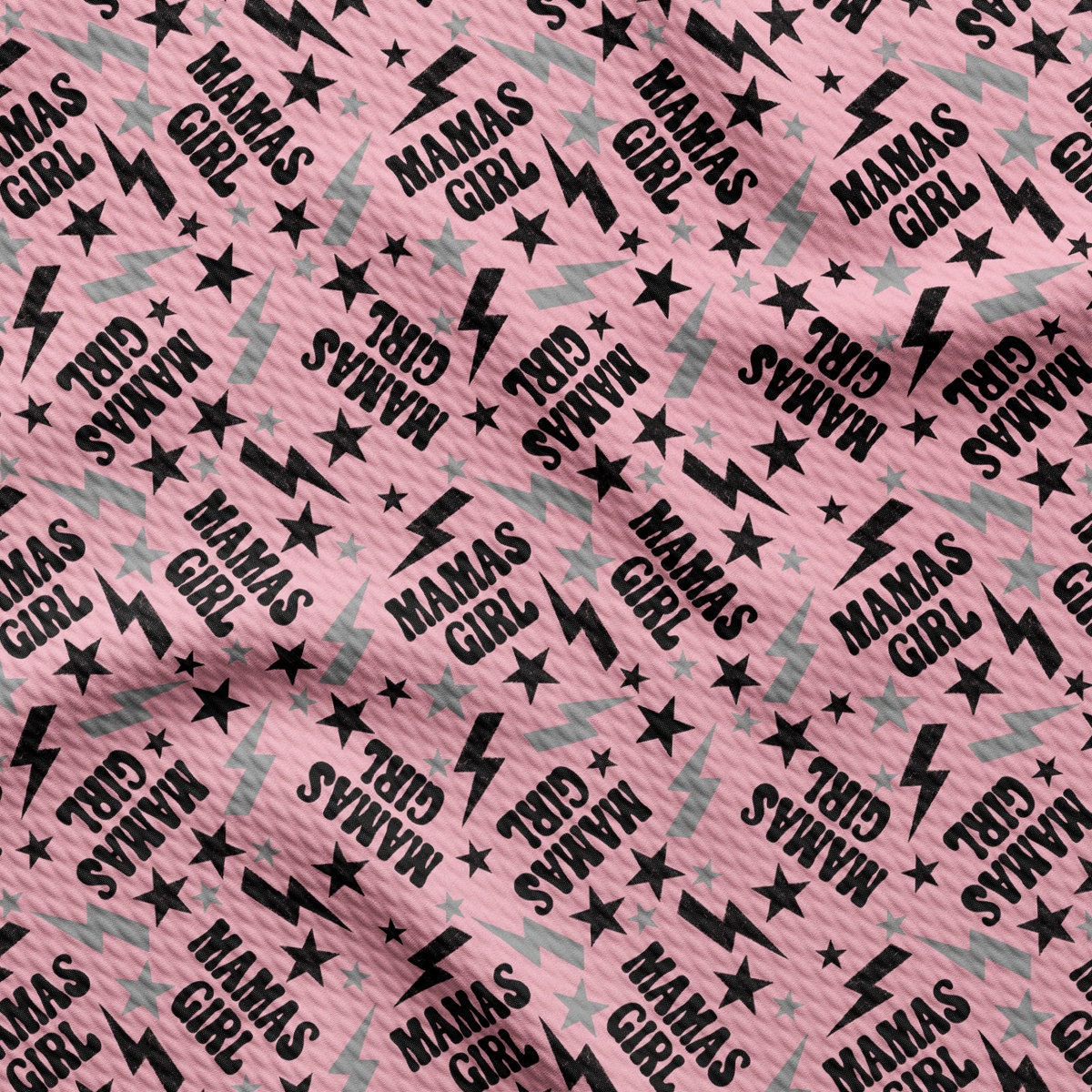 a pink background with black and white stars