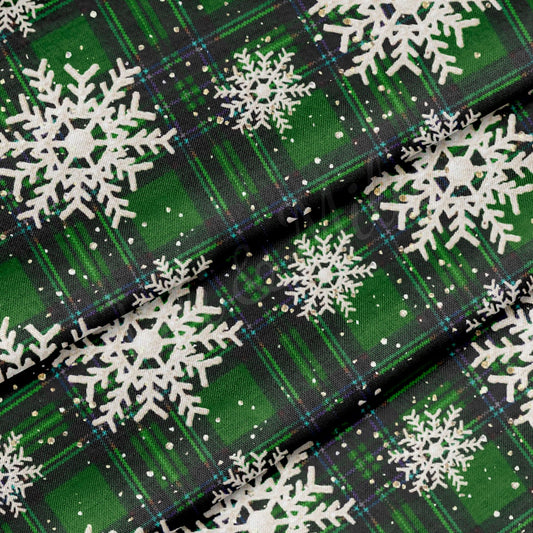 100% Cotton Fabric By the Yard Printed in USA Cotton Sateen - Cotton CTN1026 Christmas