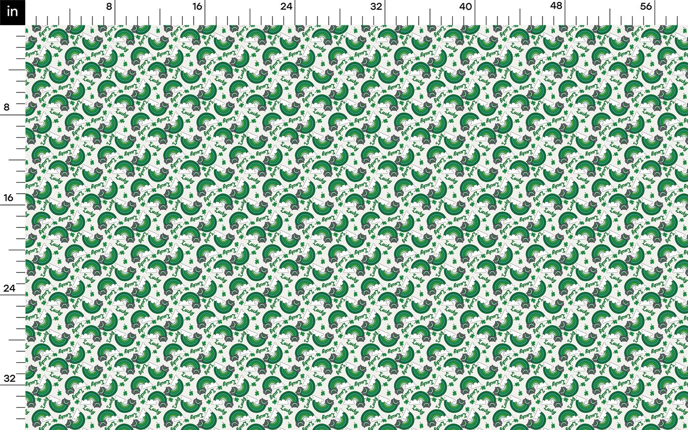 100% Cotton Fabric By the Yard Printed in USA Cotton Sateen - Cotton CTN1088 St. Patrick's Day