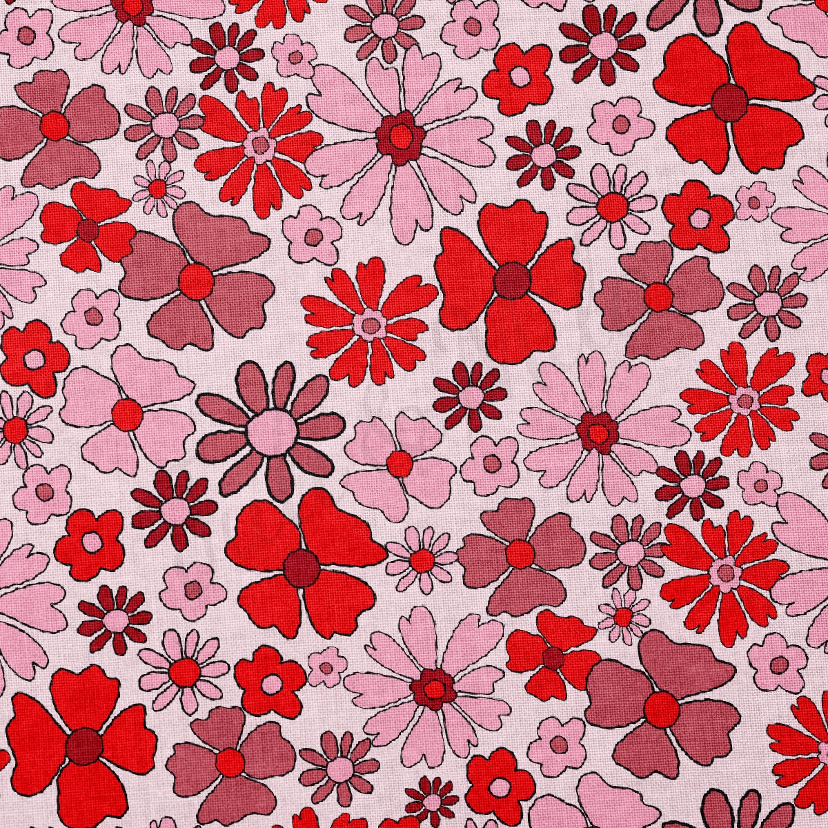 100% Cotton Fabric By the Yard Printed in USA Cotton Sateen - Cotton CTN1097 Valentine's Day