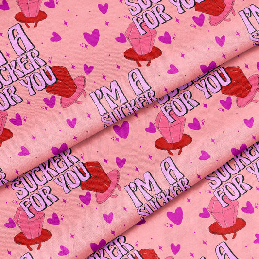 100% Cotton Fabric By the Yard Printed in USA Cotton Sateen - Cotton CTN1213 Valentine's Day