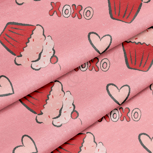 100% Cotton Fabric By the Yard Printed in USA Cotton Sateen - Cotton CTN1216 Valentine's Day