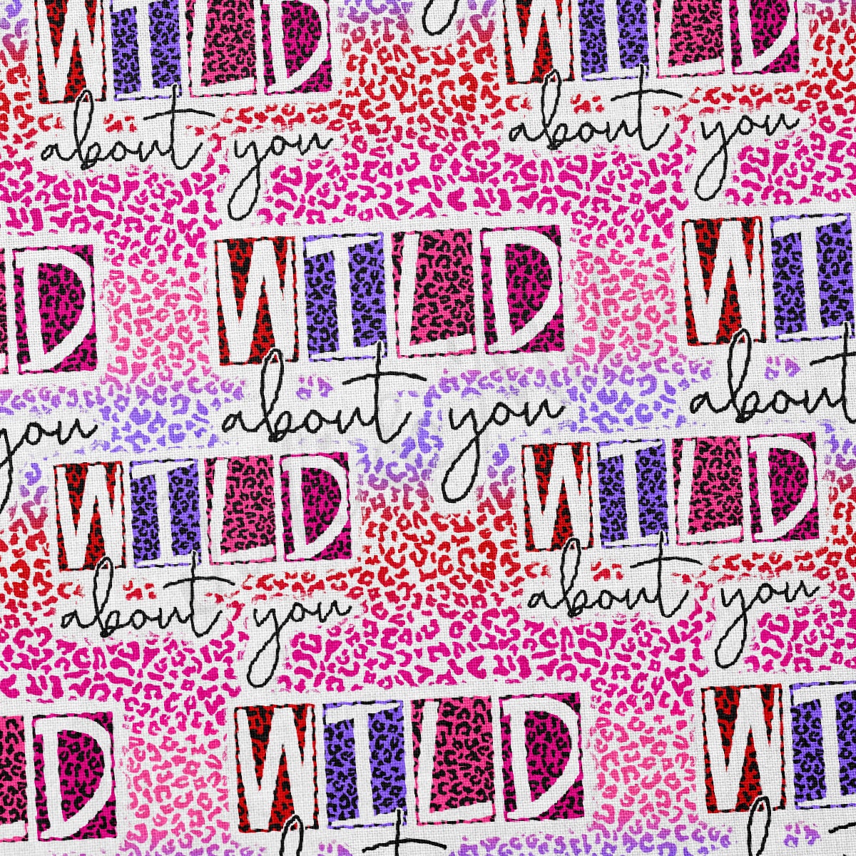 100% Cotton Fabric By the Yard Printed in USA Cotton Sateen - CottonCTN1217 Valentine's Day