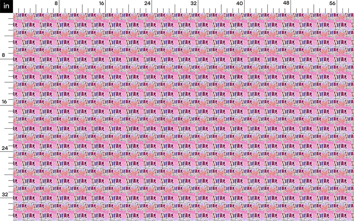 100% Cotton Fabric By the Yard Printed in USA Cotton Sateen - CottonCTN1217 Valentine's Day