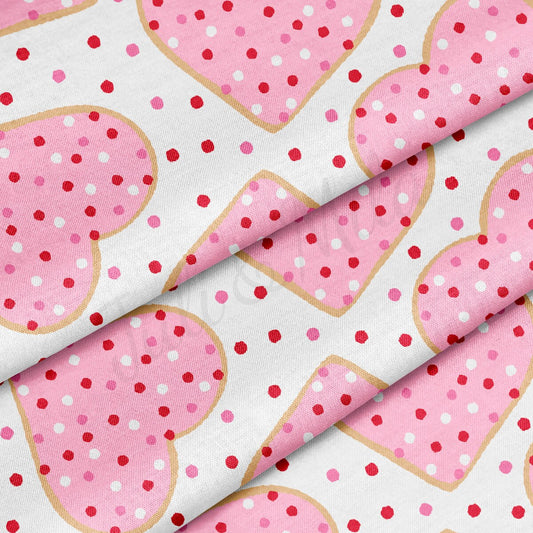 100% Cotton Fabric By the Yard Printed in USA Cotton Sateen - Cotton CTN1224 Valentine's Day
